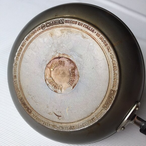 Bialetti Skillet Frying Pan Non Stick Cooking Stovetop Vintage Made in Italy 10" - Picture 8 of 12